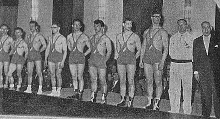 Nederlands worstel team in 1958-03-15